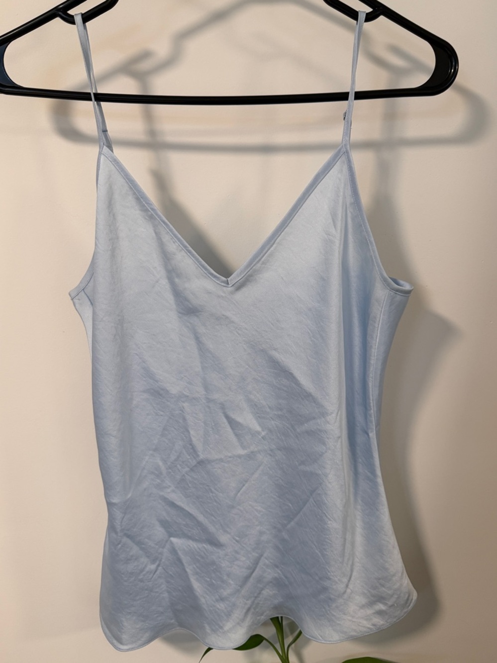 Aritzia Light Blue V-Neck Cami Tank Top - Women's size small